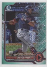 2022 Bowman Chrome Prospects Mega Box Aqua Mojo Refractor /225 George Valera 9e1