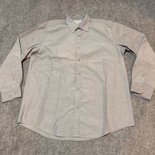 NEW Urban Chef Works Shirt Mens Medium Grey Button Up Collared Long Sleeve