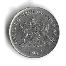 1977 Trinidad and Tobago 10 Cents World Coin - KM# 31
