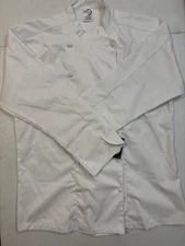 Mercer Culinary M62010WHL Renaissance Men's White Long Sleeve Chef Jacket  Large