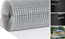 Hardware Cloth 1/2 inch 48 x 100 Ft 19 Gauge - Hot Dip Galvanized After