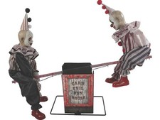 Ver Payasos Sierra Animados Halloween Utilería Carnaval Circo Casa Embrujada Animatronic