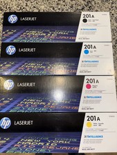HP 201A Black Cyan Magenta Yellow Toner Cartridge Pack of 4 Set Sealed Box
