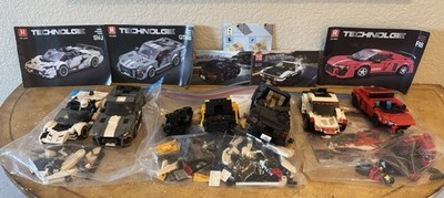 Reobrix & Mould King 7-Vehicle Lot w/ Instructions