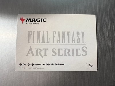 Quina, Qu Gourmet - Magic: Final Fantasy MTG - Art Series 11/53 | eBay