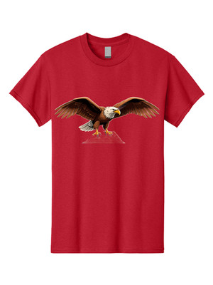 Bald-Eagle-5 Mens Graphic Tee, 100% Cotton, Casual Summer Wear