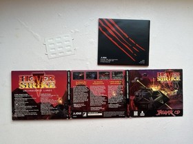 HOVER STRIKE Unconquered Lands (Atari Jaguar CD) w/ Overlay, Manual, and Case