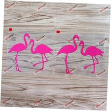 2X hot Pink 6'' 2 Flamingo Love Decal Sticker Car Vinyl die-Cut 