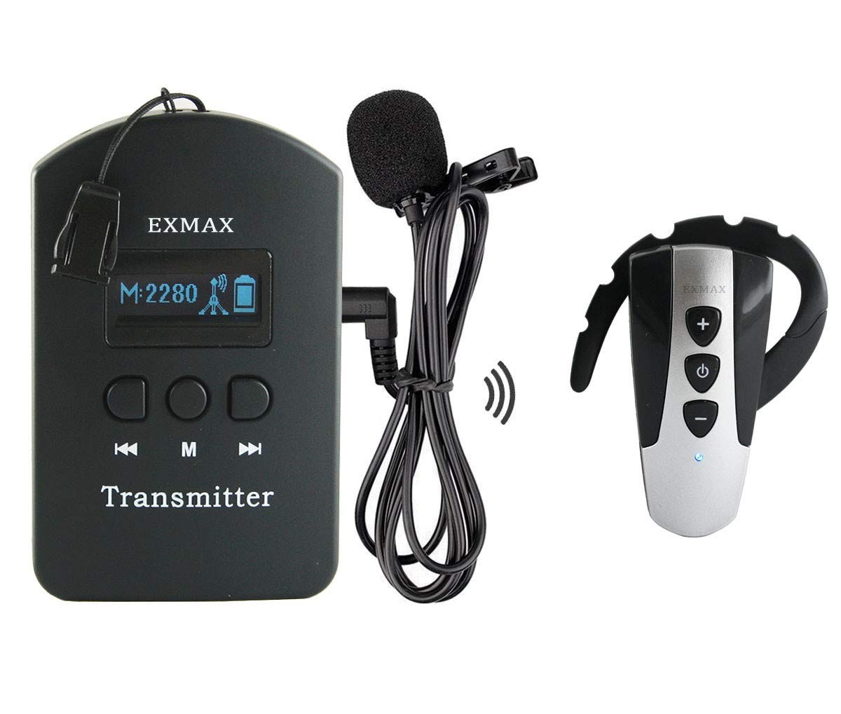 2. 4g wireless audio tour guide system whisper microphone voice transmission c...