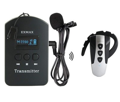2.4G Wireless Audio Tour Guide System Whisper Microphone Voice Transmission C...