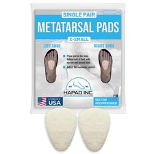 HAPAD Metatarsal Foot Pads for Women Men, X-Small - Supportive, Breathable,...