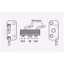 Ölkühler Automatikgetriebe für BMW 3er Coupe 318 Ci Bj.05-06