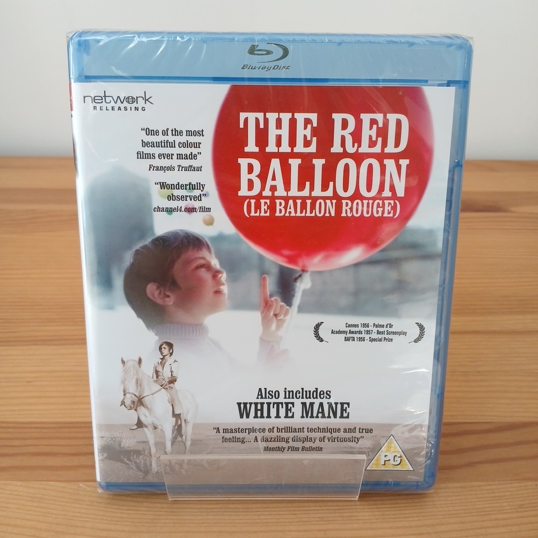 The Red Balloon BluRay Le Ballon Rouge White Mane New Sealed UK Region Free