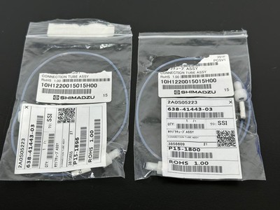Lot of 2 Shimadzu 638-41443-03 Connection Tube Assy HPLC LCMS Tubing Assemblies