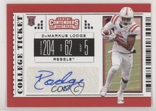 2019 Panini Contenders Draft Picks College Ticket Damarkus Lodge #153 Auto 2u3