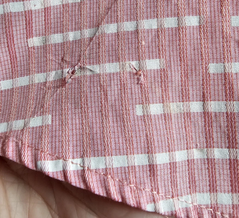 Camisa Avanti Uomo Hombre Talla 16.5 34/35 Rosa Blanco Rayas Foto 4 de 4