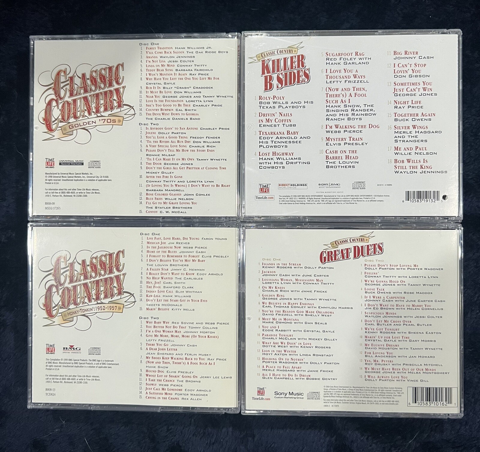 Time Life Classic Country Collection 40 CDs total 1940s1980s. Over 800