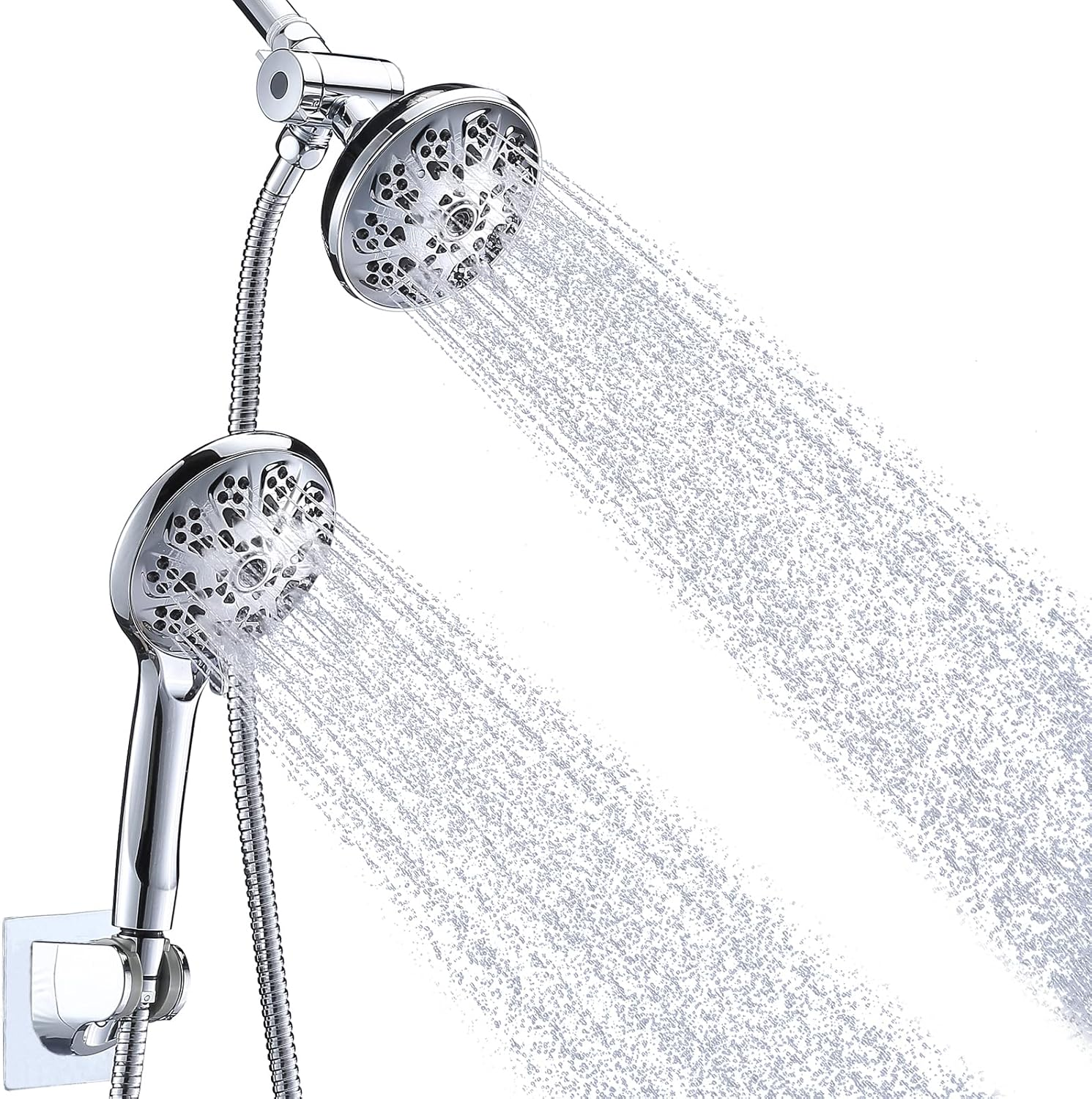 Briout Dual Shower Head 10 Settings - High Pressure Shower Head with Handheld