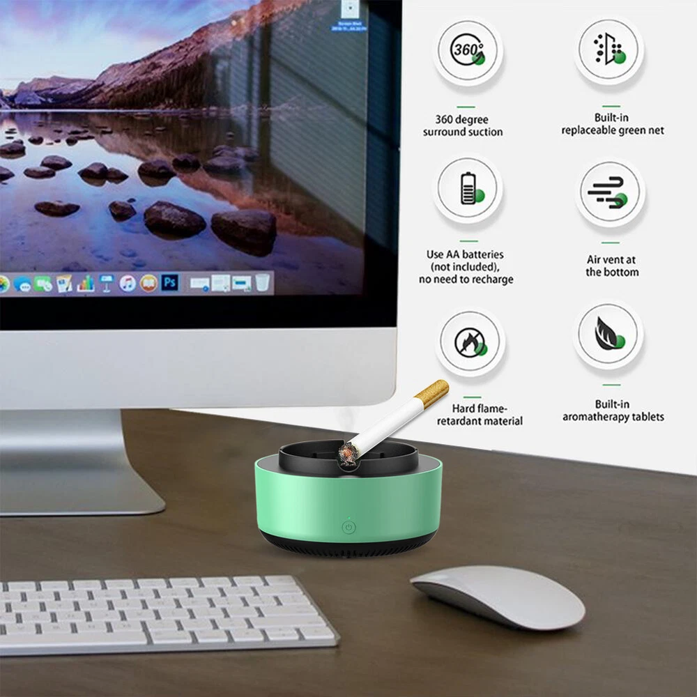 Air Purifier Multipurpose Ashtray Air Purifier Detachable for Indoor Home Office