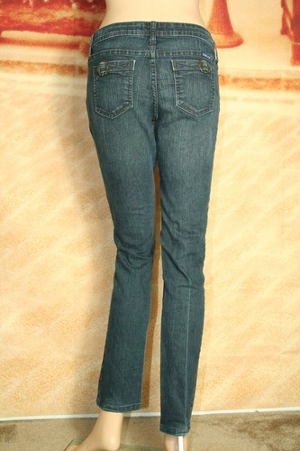 Just USA Jeans Skinny Stretch Dark Wash Buckle Embellish Womens Waist Size 30 - Picture 2 of 12