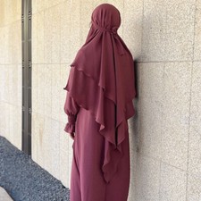 Muslim Women Overhead Burqa Khimar Hijab Tops Kaftan Ramadan Abaya Caftan Prayer