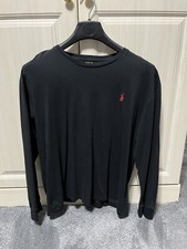Image of Men’s Ralph Lauren Long Sleeve T Shirt, Black Size M.