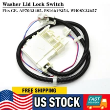 Washer Lid Lock Switch fits GE AP7033485 PS16619254 WH08X32657