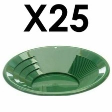 25 pack of SE 14" PANNING GOLD PAN - GREEN