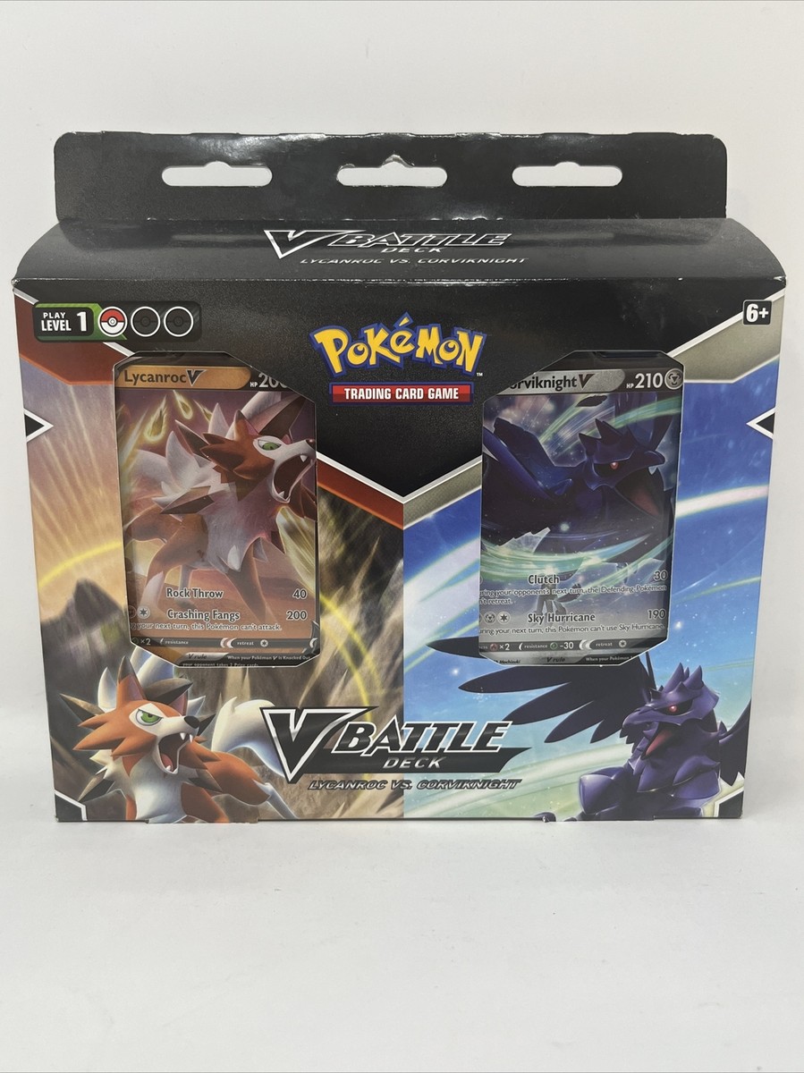 Pokemon TCG V Battle Deck Lycanroc vs. Corviknight Double Deck