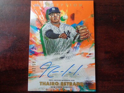 2020 Topps Inception Thairo Estrada AUTOGRAPH #'ed 2/50 ORANGE-Rockies