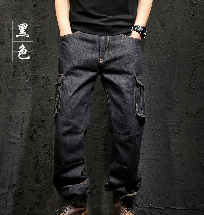 Men's Big Size 42 Jeans | Jeans Cargo Pants Men | Big Size Jeans Mens | Denim  Cargo Pants - Jeans - Aliexpress