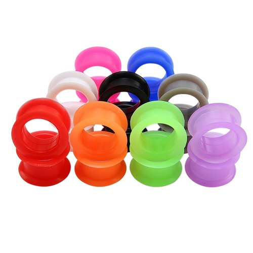 1 Pair Glow In The Dark Stretchers Tapers Horn Ear Plugs Gauges Pick