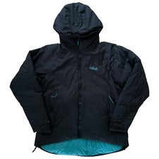 Rab Womens Valiance Insulated Waterproof Down Jacket Black Uk 10 Vgc