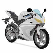 Unlackiertes 21-teiliges Verkleidung-Kit für Yamaha YZF-R125 2008-2013 (RE06)