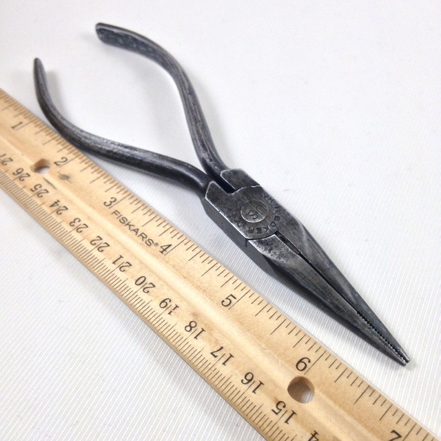 Vintage H.BOKER US 61/2" Inch long Needle Nose Pliers W/Side Cutter