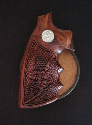 Colt Python-All/Anaconda-2021 Cocobolo FlatTop/Stipple Inset Python .999 Med