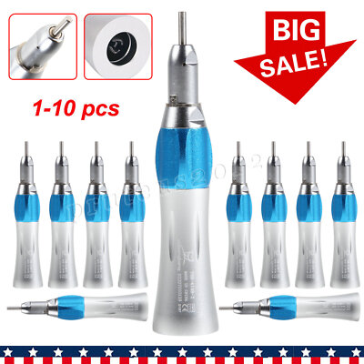 1-10 x Dental Straight Nose Cone Low Slow Speed Handpiece NSK Style