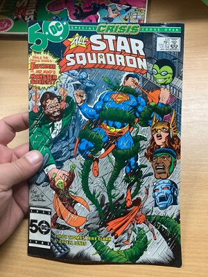 *CRISIS X-OVER* DC COMICS ALL-STAR SQUADRON #53 JAN 1986 (VFN+) COMIC (LL)