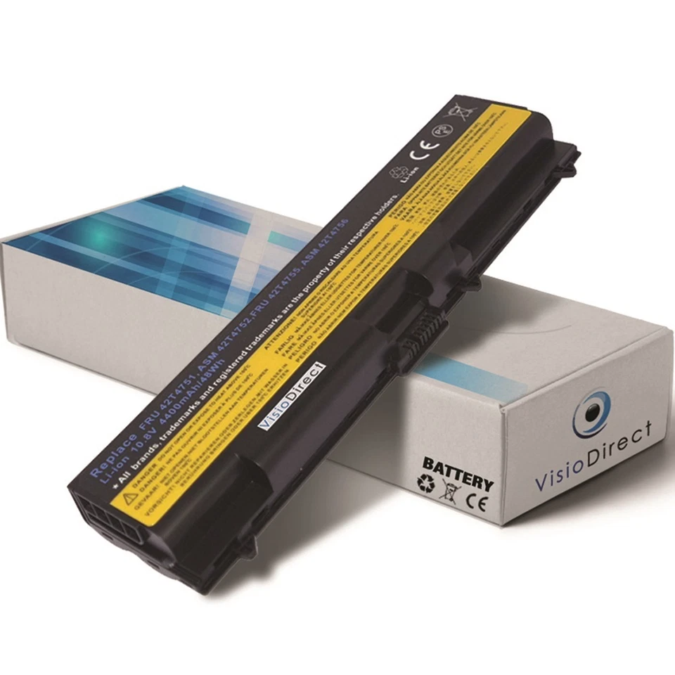 VISIODIRECT Batterie pour LENOVO ThinkPad T430 T520 T530 W510 25 26 55 70 series 4400mAh