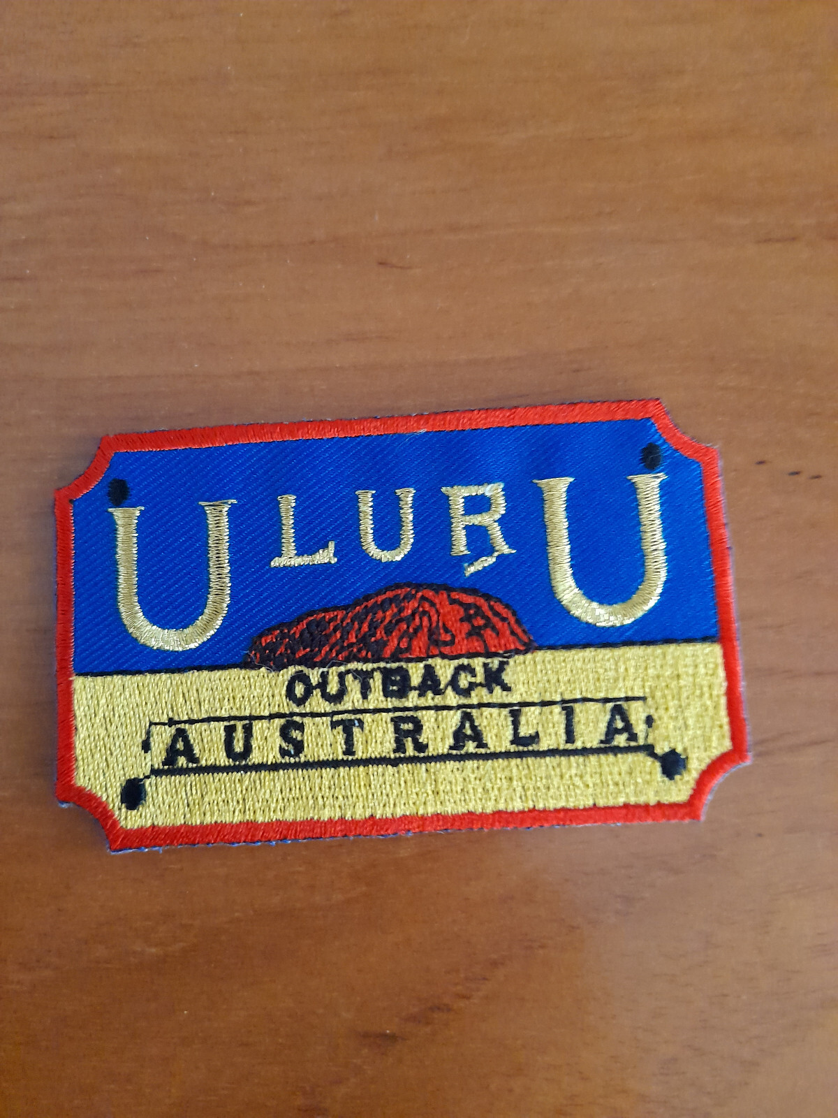 Uluru Outback Australia souvenir cloth badge eBay