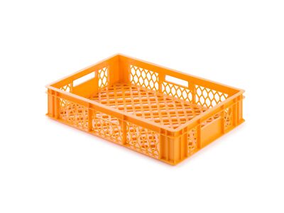 Bäckerkiste Konditorenkasten Brötchenkorb Brotkiste Brotkorb 600x400mm Orange