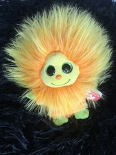 TY Beanie Frizzys TANG Plush Orange & Bright Yellow Monster 10" Tall 2015