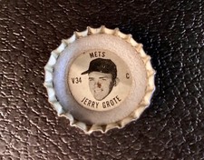 Jerry Grote 1967 Fresca Bottlecap New York Mets NL All Star Bottle Top Coke 60s
