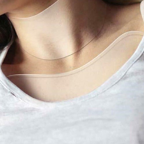 US Reusable Anti Wrinkle Chest Neck Silicone Transparent Silicon Anti Aging Pad - Picture 12 of 20