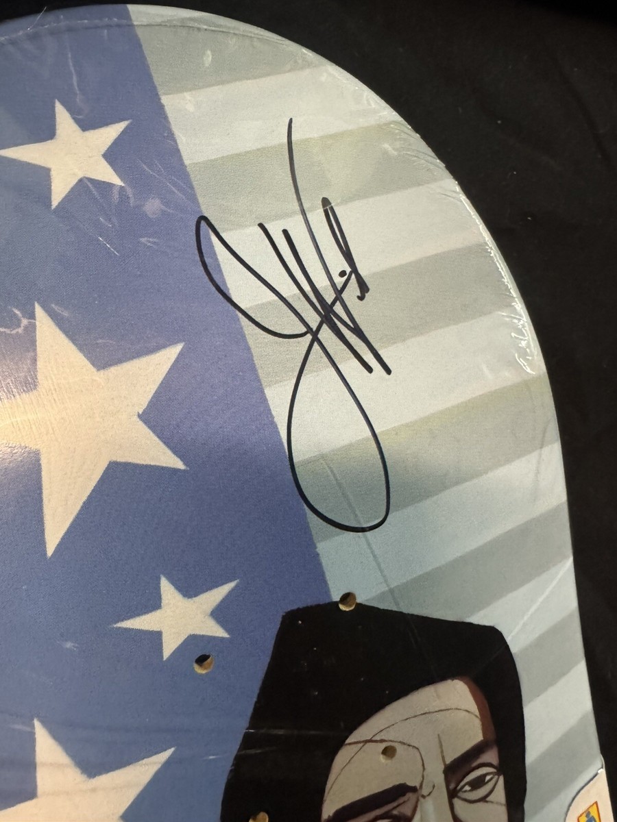 RARE SIGNED Jeron Wilson Evan Hecox Portrait GIRL Skateboard Deck