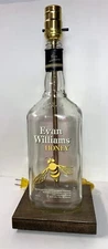 Evan Williams Honey 1.75L Table Desk LAMP Bar Lounge Game Room Liquor Bottle