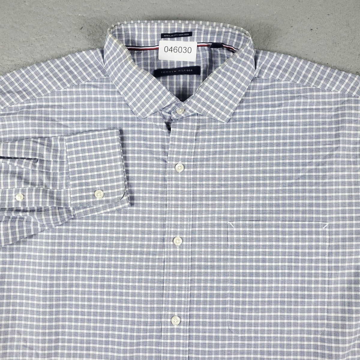 slim fit dress slacks Tommy Hilfiger Flex Poplin Gingham Shirt  JR McMahon