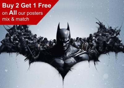 Maxi Poster Batman Arkham Origins – 61x91,5 Cm, Ufficiale DC, Stile Wanted