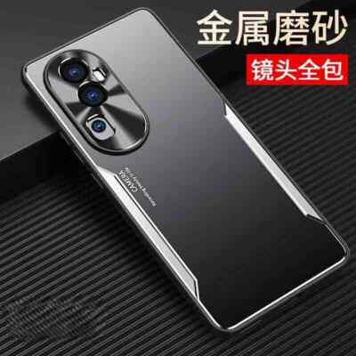 For OPPO Reno 10 Pro+ Luxury Metal Aluminum Armor Hybird Soft Bumper Case Cover