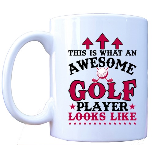 Awesome Golf Mug Funny Golfer Gift, Golf Lover Coffee Cup for Men Women - Picture 1 of 9